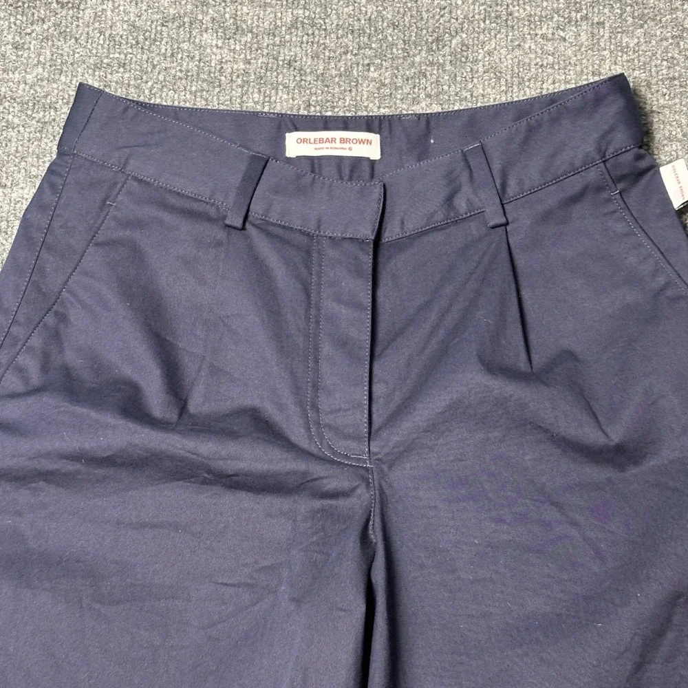 Orlebar Brown Women's Sabrina Shorts Size‎ 6 Navy Cotton Stretch